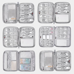 Data Cable Bag Phone Accessories Storage Power Bank Earphone Men's Clutch