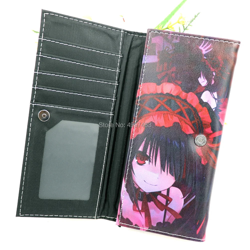 Date A Live Clutch Purse Tokisaki Kurumi Long Wallet Yoshino Women