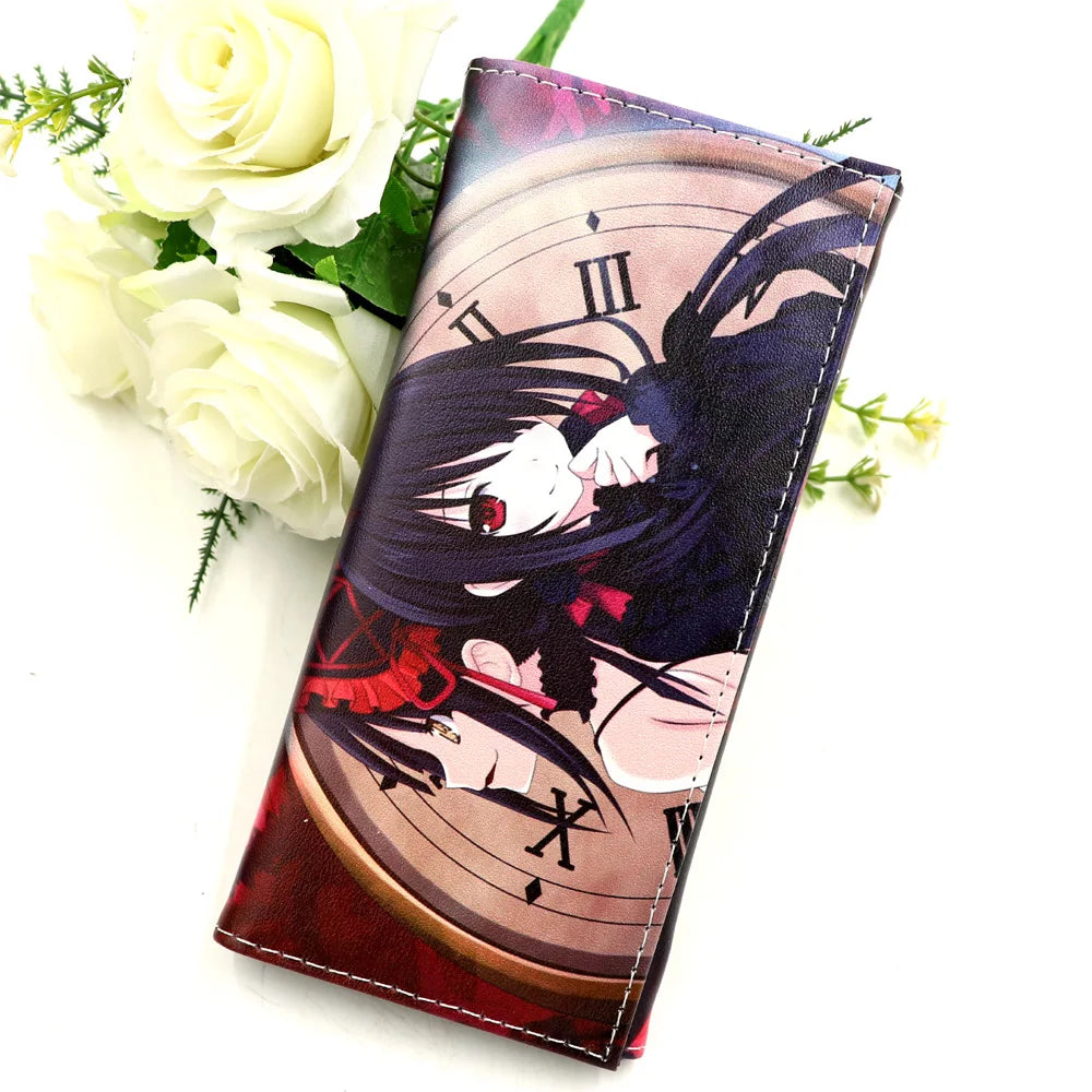 Date A Live Clutch Purse Tokisaki Kurumi Long Wallet Yoshino Women