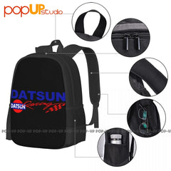 Datsun Bre 510 Race Car Backpack Large Capacity