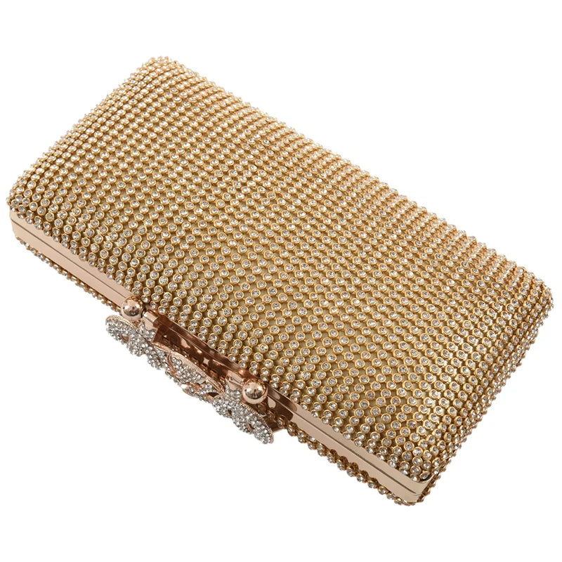 Rhinestone Evening Bag Clutch Purse for Party Bridal Prom