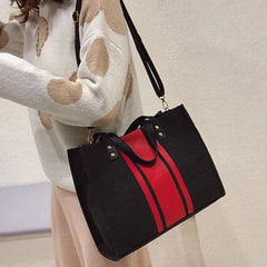 Canvas Ladies Shoulder Bag Casual Tote Large Capacity Travel Shopping