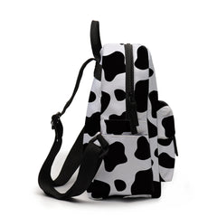 Deanfun Cow Spot Mini Backpack Waterproof Shoulder Bag for Teens