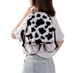 Deanfun Cow Spot Mini Backpack Waterproof Shoulder Bag for Teens