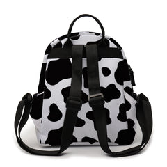 Deanfun Cow Spot Mini Backpack Waterproof Shoulder Bag for Teens