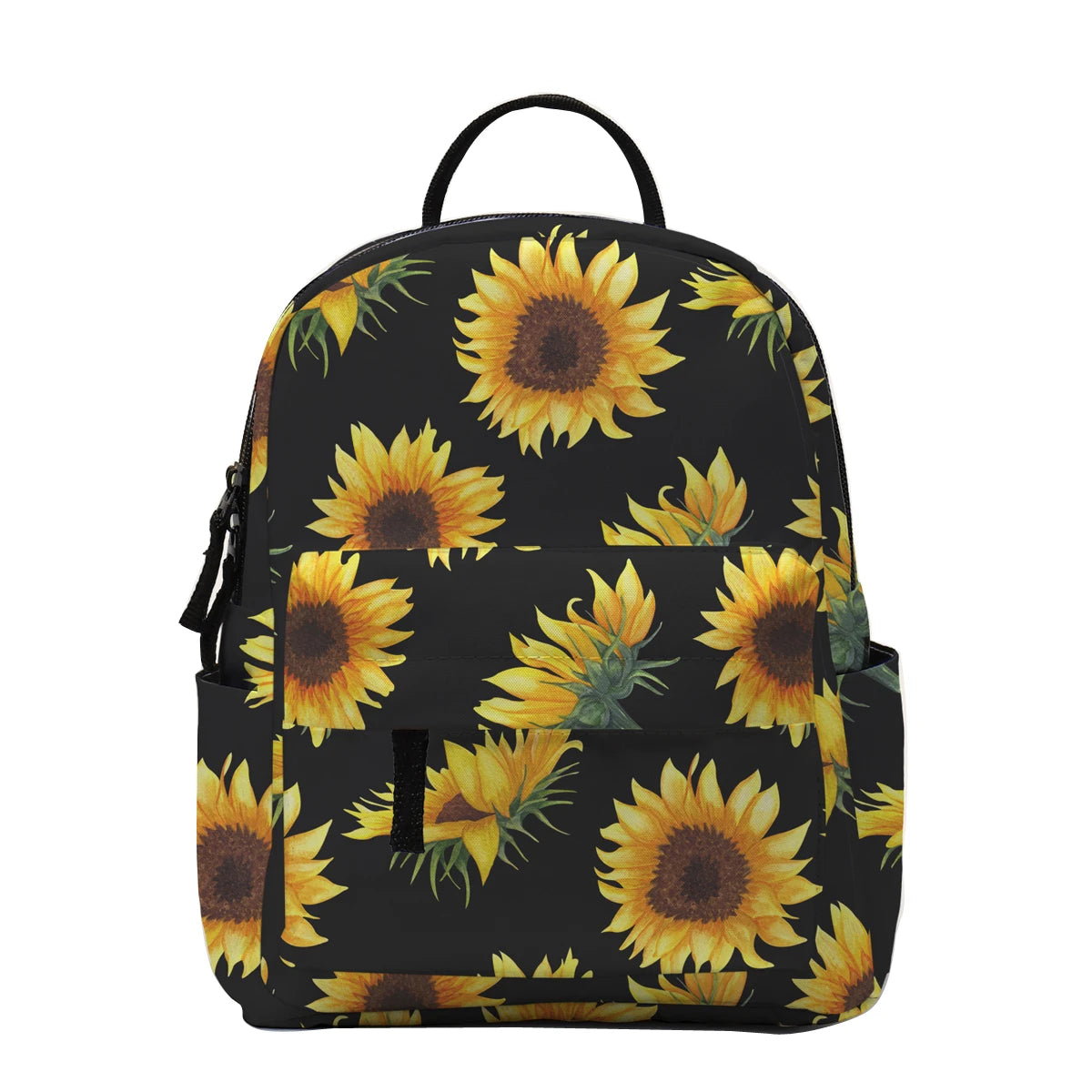 Yellow Sunflower Mini Backpack for Girls Women School Bags DMNSB-29