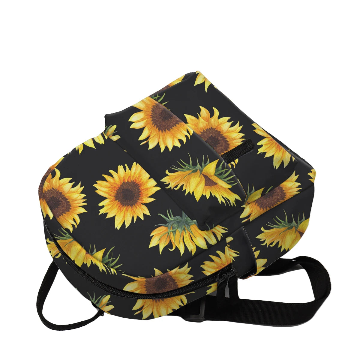 Yellow Sunflower Mini Backpack for Girls Women School Bags DMNSB-29