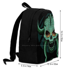 Death Throne Teen College Student Backpack Laptop Travel Bags
