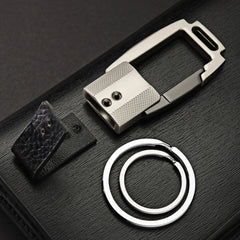 High-Grade Leather Business Men Car Keychain Holder K410