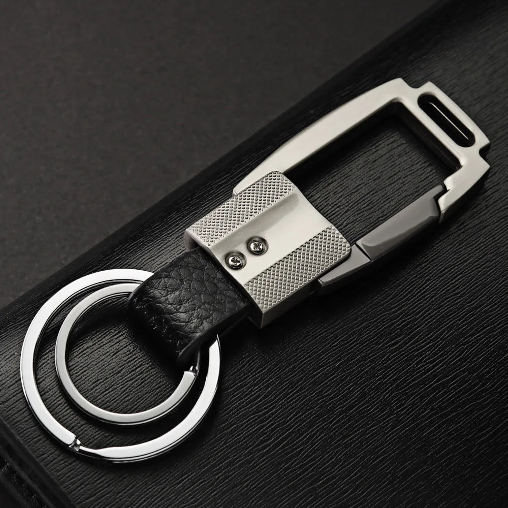 High-Grade Leather Business Men Car Keychain Holder K410