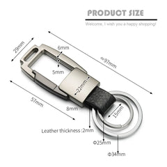 High-Grade Leather Business Men Car Keychain Holder K410