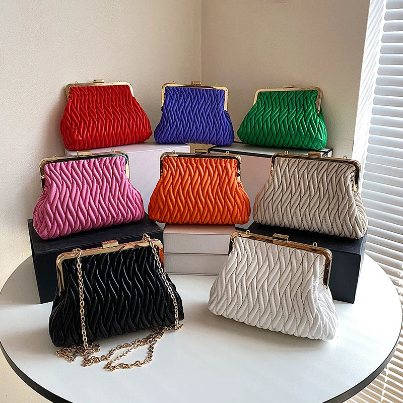 Women Chain Crossbody Shoulder Leather Bag Lady Hasp Lock Tote Purse Handbag