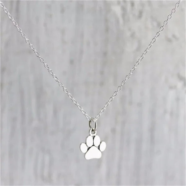 Delysia King Pet Memorial Necklace Animal Paw Print Pendant