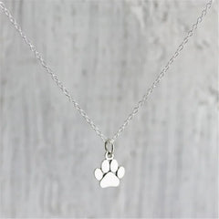 Delysia King Pet Memorial Necklace Animal Paw Print Pendant