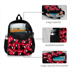 Demon Dogs Teen College Student Backpack Laptop Travel Bags