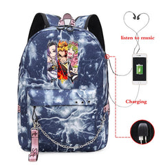 Demon Slayer Anime Backpack Hiking Men Women Cycling Climbing Outdoor Sport