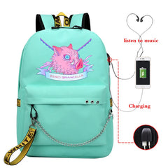 Demon Slayer Anime Gift Backpack College Student Travel Daypack Boys Bags
