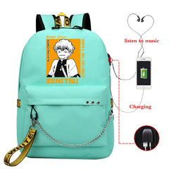 Demon Slayer Anime Hip Hop Backpacks Multifunction School Bag