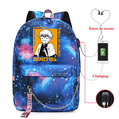 Demon Slayer Anime Hip Hop Backpacks Multifunction School Bag