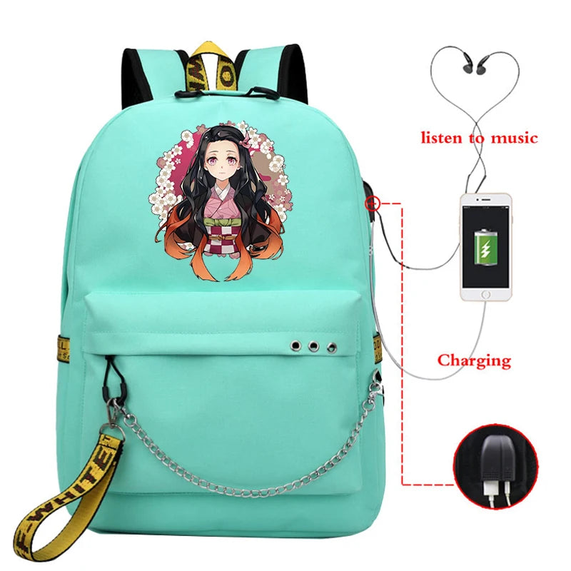 Demon Slayer Anime Bag Bags School Bags Student Youth School Bags