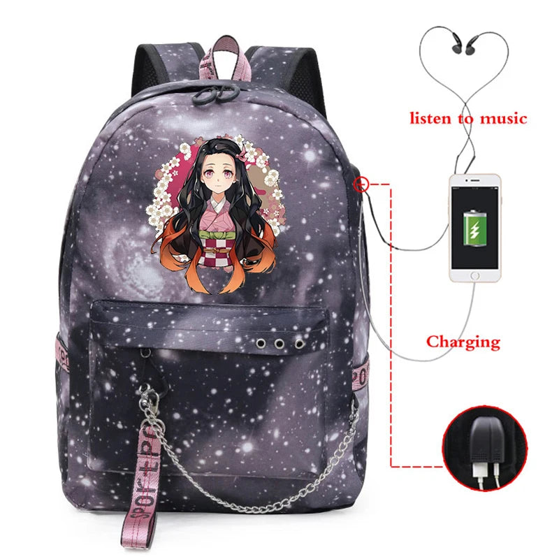 Demon Slayer Anime Bag Bags School Bags Student Youth School Bags