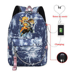 Demon Slayer Anime School Bag Manga Casual Bags