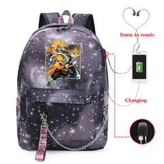 Demon Slayer Anime School Bag Manga Casual Bags