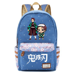Demon Slayer Kimetsu No Yaiba Canvas Backpack Unisex Packsack