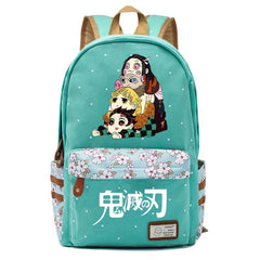 Demon Slayer Kimetsu No Yaiba Canvas Backpack Unisex Packsack