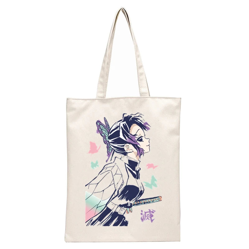 Demon Slayer Kimetsu No Yaiba Canvas Shoulder Bag Harajuku Handbag
