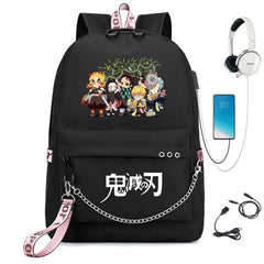 Demon Slayer Kimetsu no Yaiba Backpack USB Headphone