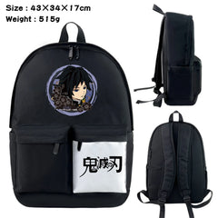 Demon Slayer Kimetsu no Yaiba Nylon Backpack Casual Knapsack Teenager Packsack
