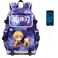 Demon Slayer Kimetsu no Yaiba Backpack for Teens Unisex Travel Laptop Bag
