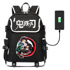 Demon Slayer Kimetsu no Yaiba Backpack for Teens Unisex Travel Laptop Bag