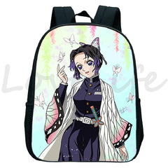 Demon Slayer Nezuko Tanjirou Backpack Kids Kindergarten Bags Kimetsu No Yaiba An
