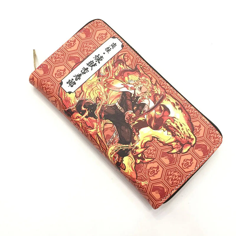 Demon Slayer PU Wallet - Tanjirou & Zenitsu - Long Zipper Purses