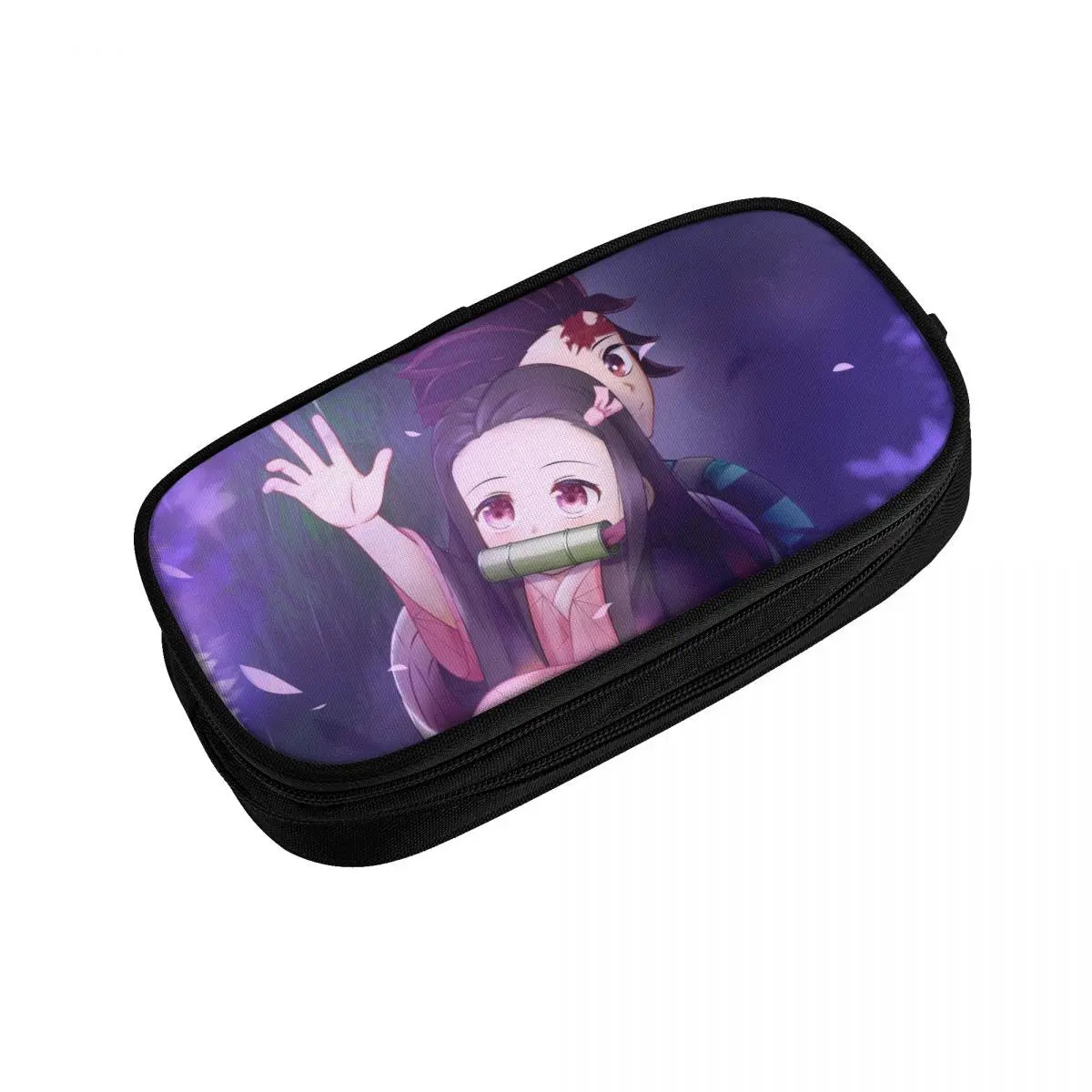 Demon Slayer Pen Box Student School Anime Zipper Pencil Bag