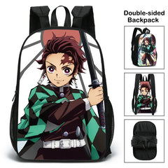 Demon Slayer Kids Schoolbag Boys Girls Cosplay Tanjirou Zenitsu Backpack