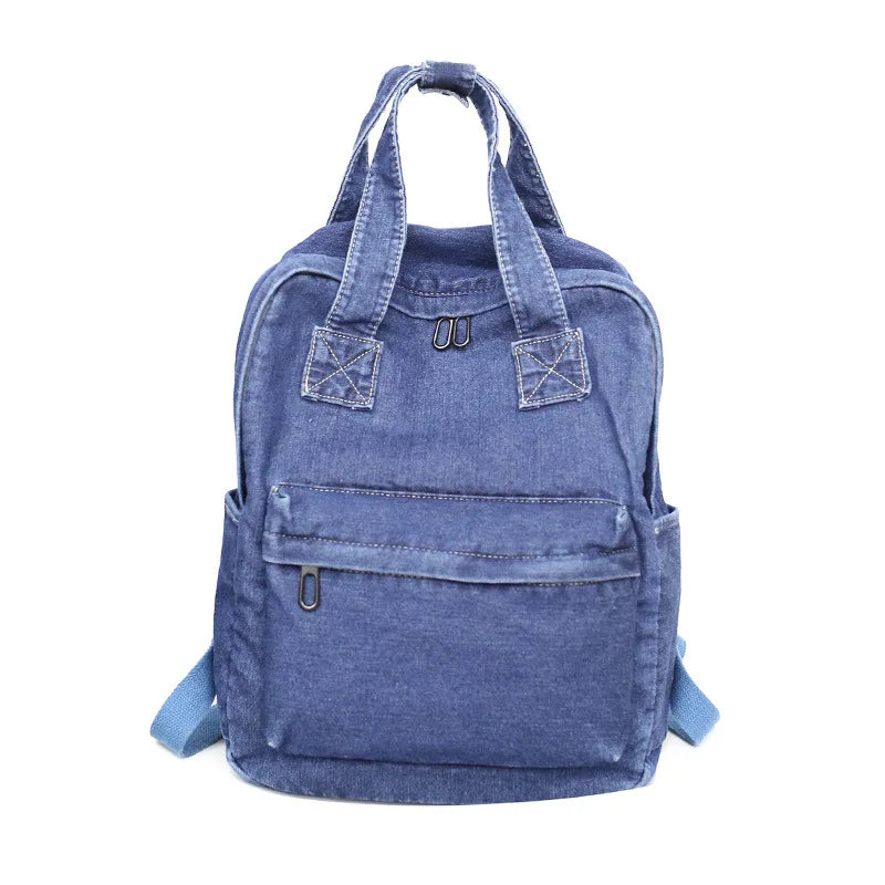 Denim Backpack Women Mochilas Bagpack Ladies Casual Vintage Travel Bag