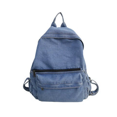 Denim Casual School Backpack Large Capacity for Girls Mochila Feminina