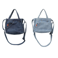Denim Messenger Bag Crossbody Shoulder Bag for Girls Boys Women Men