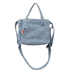 Denim Messenger Bag Crossbody Shoulder Bag for Girls Boys Women Men