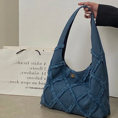 Denim Women Tote Handbags Large Capacity Female Shoulder Bag