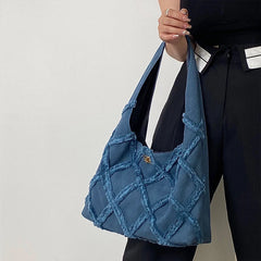 Denim Women Tote Handbags Large Capacity Female Shoulder Bag