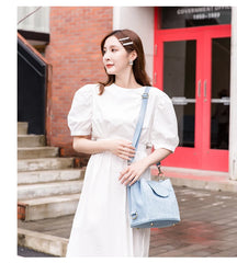 Denim Jeans Bag Girl Bucket Bag High Street Ladies Handbag