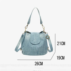 Denim Jeans Bag Girl Bucket Bag High Street Ladies Handbag