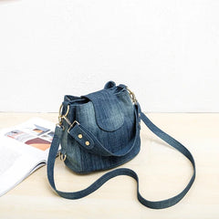 Denim Jeans Bag Girl Bucket Bag High Street Ladies Handbag
