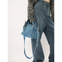 Denim Jeans Bags Girl Totes High Street Hardware Tote In Drop Denim