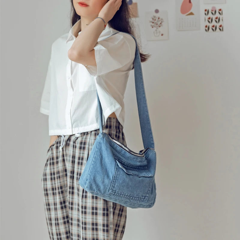 Denim Jeans Bags Girl Totes Women Casual Crossbody Bags For Women
