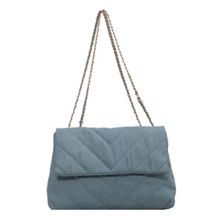 Denim Jeans Casual Big Shoulder Crossbody Bag Girl Totes For Women